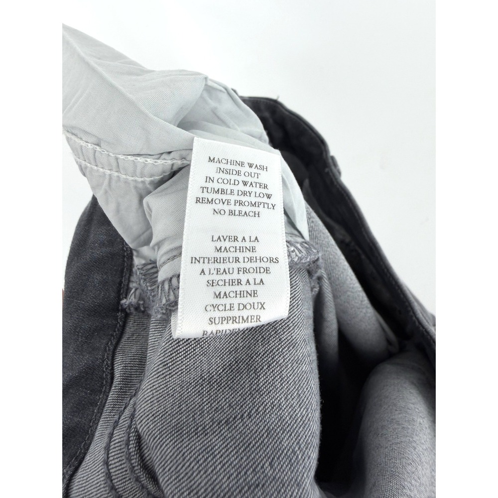 Frank & Eileen Sligo High Rise Skinny Jeans Charcoal Grey Raw Hem Size 30 USA - Picture 6 of 13